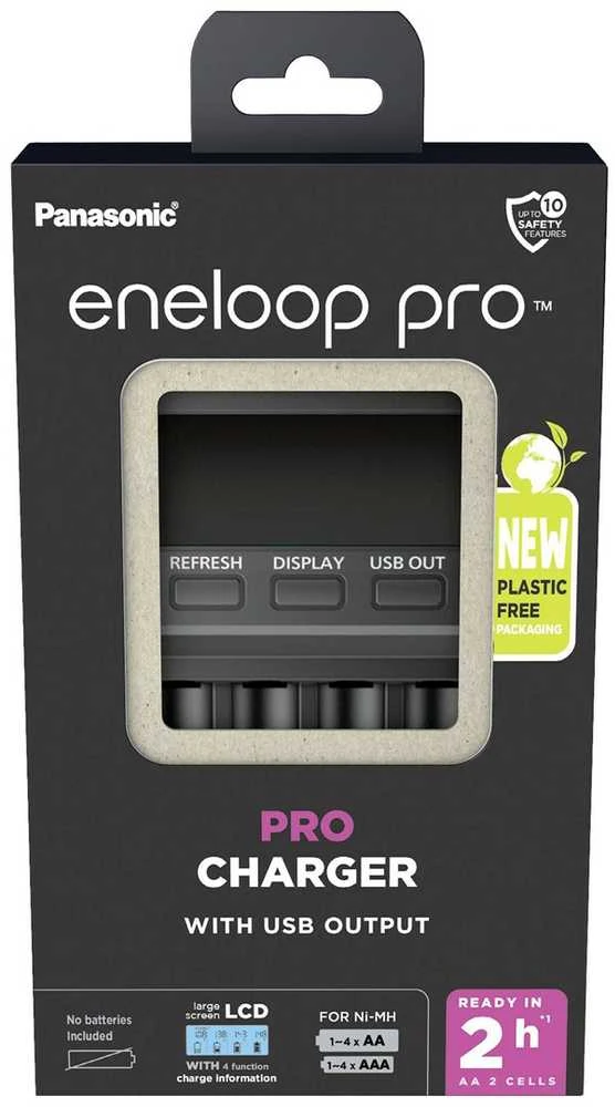 Kroviklis Panasonic ENELOOP Pro BQ-CC65E, 2 val