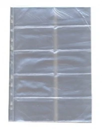 Panta Plast Įmautė vizitinėms kortelėms A4, telpa 10vnt, 1vnt