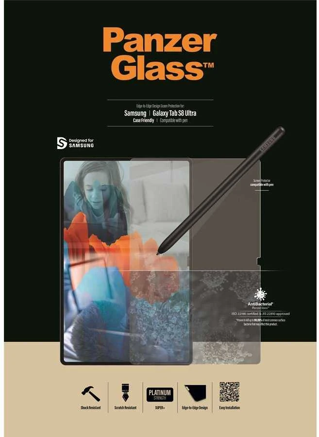 Panzer Glass PanzerGlass | Ultra Case | Galaxy Tab S8 | Juodas