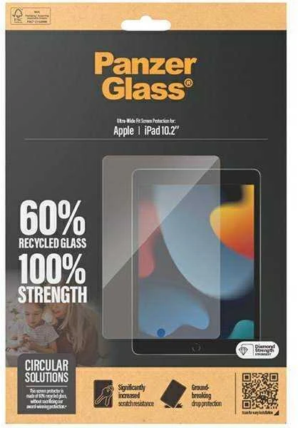 Panzer Glass Apsauginis stiklas planšetei Apple iPad 10.2 (7GEN / 8GEN / 9GEN) PanzerGlass Ultra-Wide Fit Screen Protection 2841