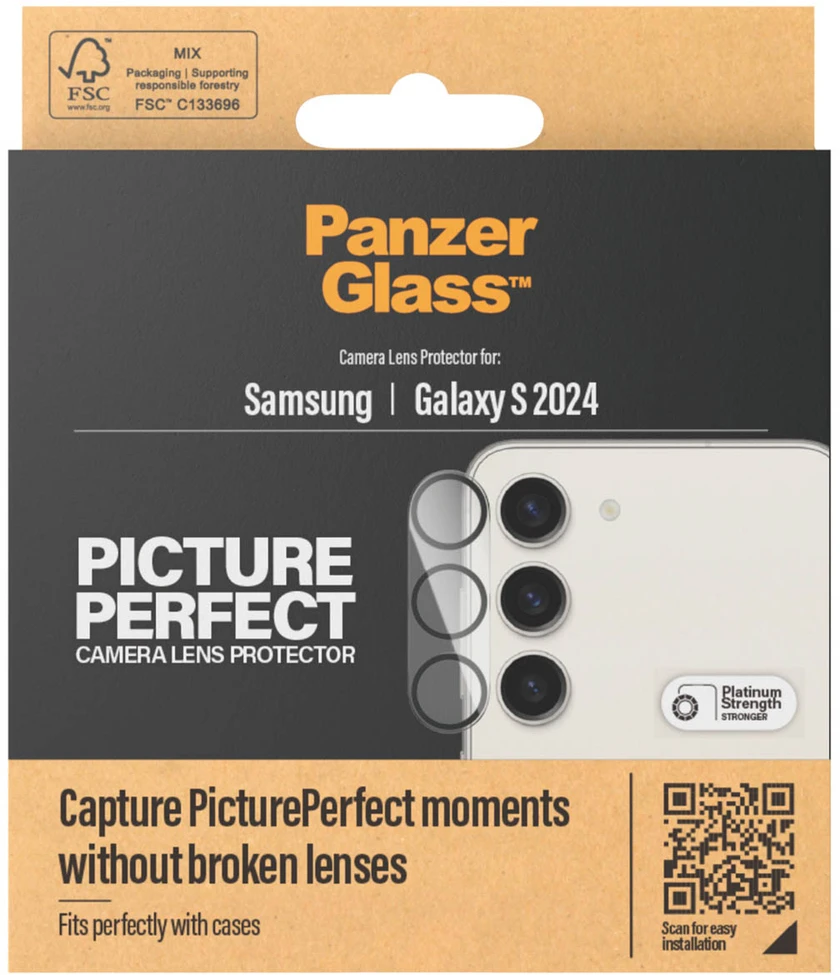 Panzer Glass PanzerGlass PicturePerfect kameros lęšio apsauga, skirta Samsung Galaxy S24 – skaidri