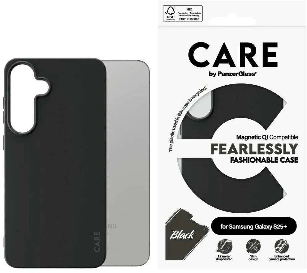 Panzer Glass CARE by PanzerGlass Fashion QI Samsung Galaxy S25 Plus - dėklas telefonui juodos spalvos