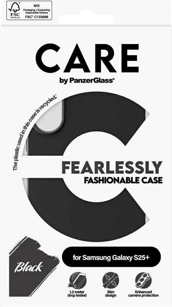 Panzer Glass CARE by PanzerGlass Fashion Samsung Galaxy S25 Plus - dėklas telefonui juodos spalvos