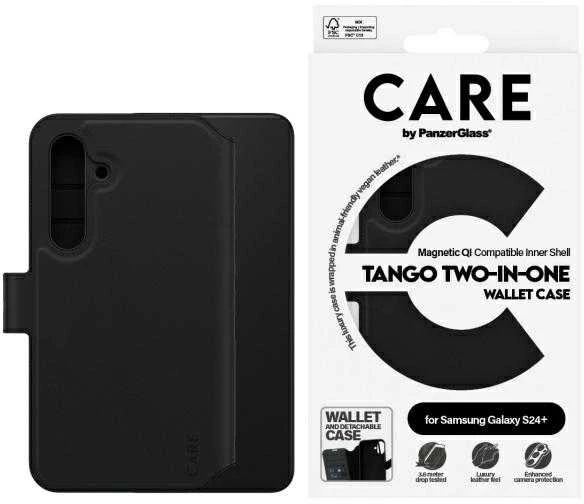 Panzer Glass CARE by PanzerGlass Feature Tango 2in1 Wallet Samsung Galaxy S24 Plus dėklas telefonui juodos spalvos 1164