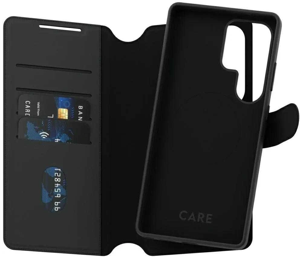 Dėklas Panzer Glass CARE by PanzerGlass Feature Case Tango Du viename piniginė Qi Suderinamas Samsung Galaxy S25 Ultra, Juodas