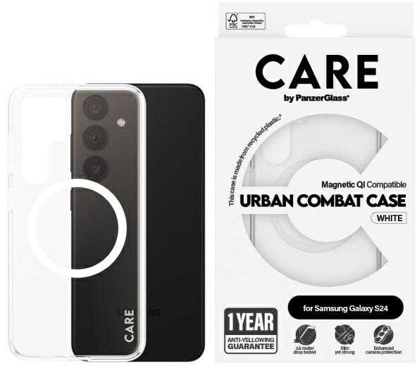 Panzer Glass CARE by PanzerGlass Flagship QI Case Samsung Galaxy S24 dėklas telefonui skaidrus 1153