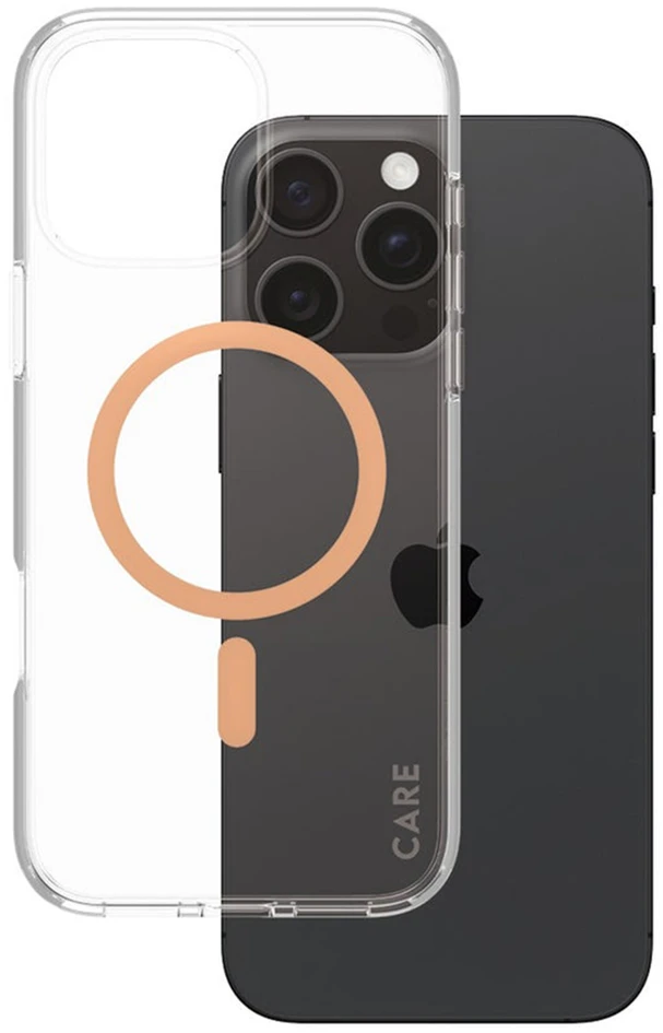 Panzer Glass CARE by PanzerGlass Urban Combat dėklas su MagSafe, skirtas iPhone 16 Pro Max – Peachy