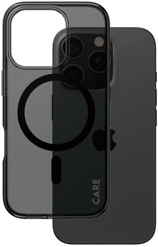 Panzer Glass CARE by PanzerGlass Smokey Urban Combat dėklas su MagSafe, skirtas iPhone 16 Pro – Smokey