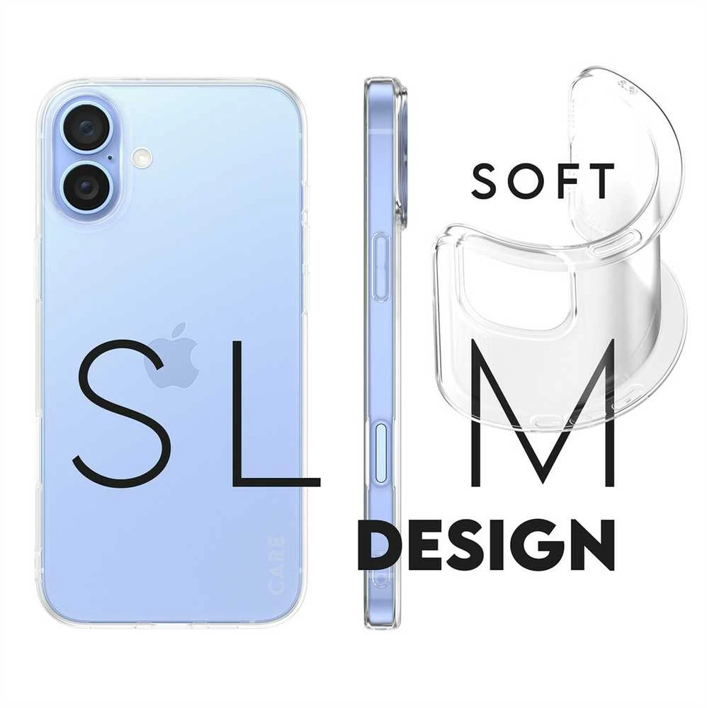 Panzer Glass CARE Fashion dėklas X-Ray Soft Basic iPhone 16 Plus, skaidrus