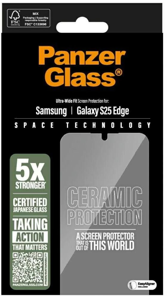 Panzer Glass Ceramic glass PanzerGlass Ultra-Wide Fit skirtas Samsung Galaxy S25 Edge