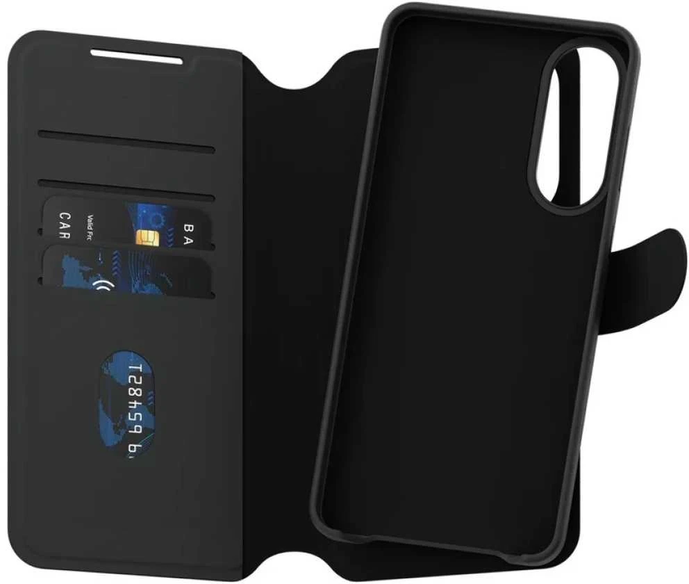 Panzer Glass Dėklas CARE by PanzerGlass Feature Tango 2in1 Wallet Qi skirtas Samsung Galaxy S25 Edge juodos spalvos