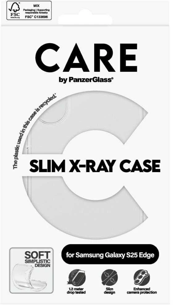 Panzer Glass Dėklas CARE by PanzerGlass Fashion X-Ray skirtas Samsung Galaxy S25 Edge transparent