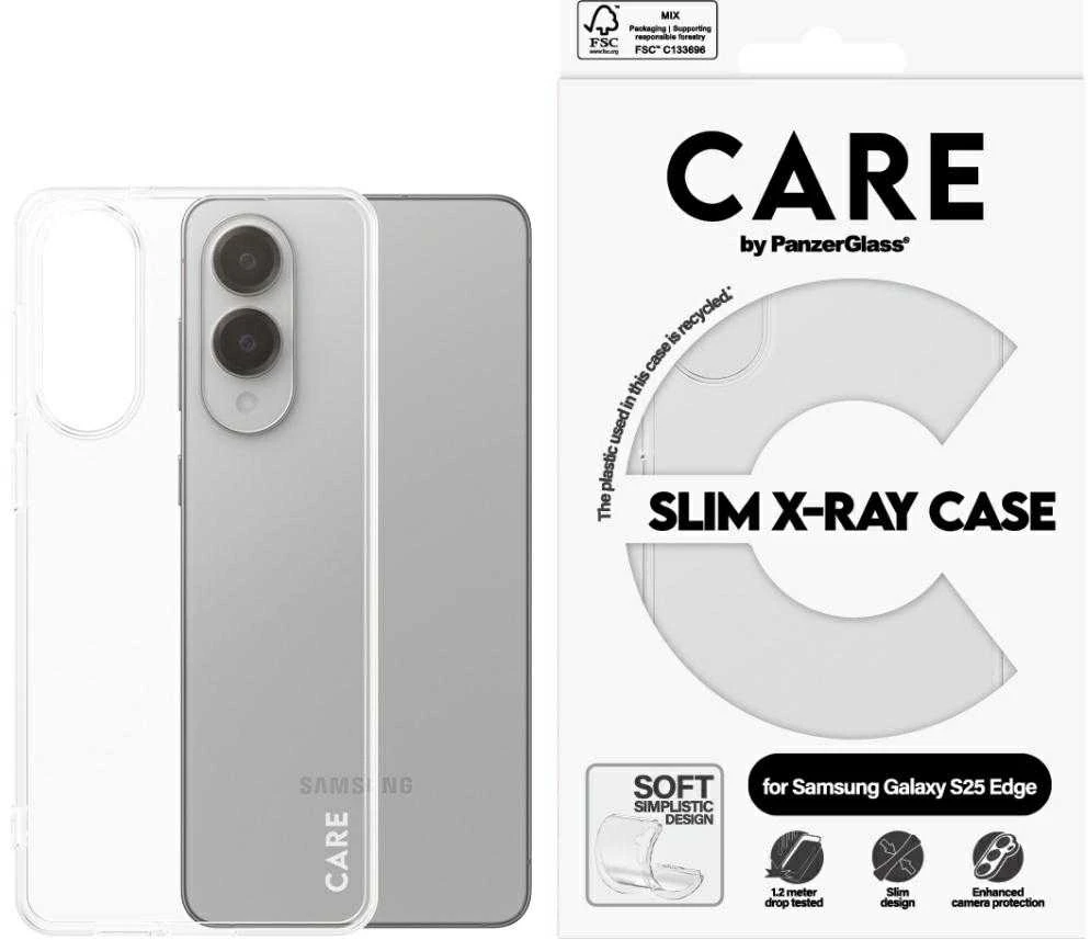 Panzer Glass Dėklas CARE by PanzerGlass Fashion X-Ray skirtas Samsung Galaxy S25 Edge transparent