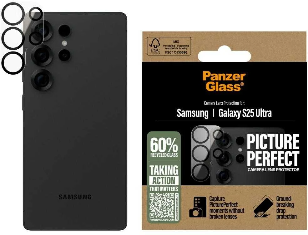 Panzer Glass ekrano apsauga kamerai PanzerGlass PicturePerfect objektyvo apsauga Samsung Galaxy S25 Ultra