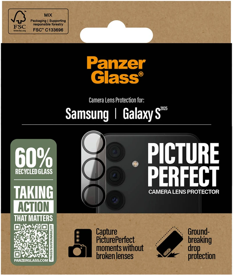 Panzer Glass PanzerGlass PicturePerfect kameros objektyvo apsauga, skirta Samsung Galaxy S25 – skaidri