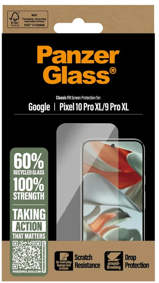 Panzer Glass PanzerGlass antibakterinė ekrano apsauga, skirta Google Pixel 10 Pro XL