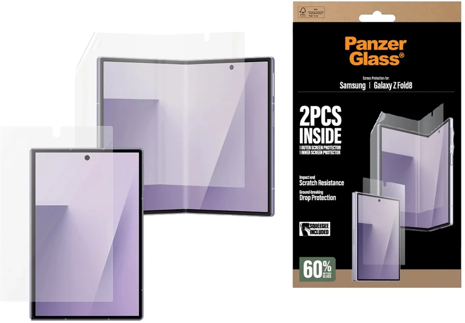 Panzer Glass PanzerGlass ekrano apsauginė plėvelė, stiklas ir plėvelė, skirta Samsung Galaxy Z Fold 8