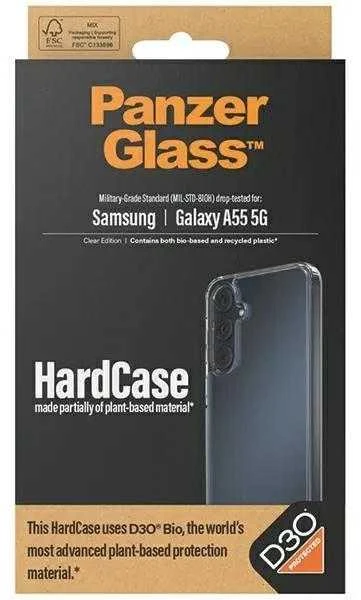 Panzer Glass PanzerGlass HardD3O® Bio and Military Grade certification Samsung Galaxy A55 5G - dėklas telefonui skaidrus