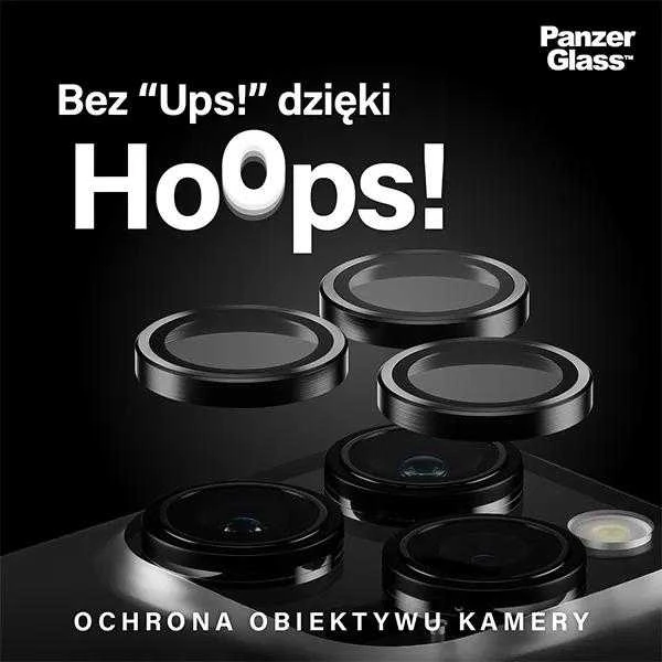 Panzer Glass PanzerGlass™ lankeliai fotoaparato objektyvo apsauga iPhone 15 Pro | 15 Pro Max | Juodas Metalas