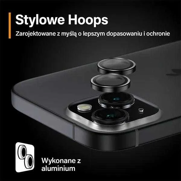Panzer Glass PanzerGlass™ lankeliai fotoaparato objektyvo apsauga iPhone 15 | 15 plius | Juodas