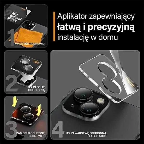 Panzer Glass PanzerGlass™ lankeliai fotoaparato objektyvo apsauga iPhone 15 | 15 plius | Juodas