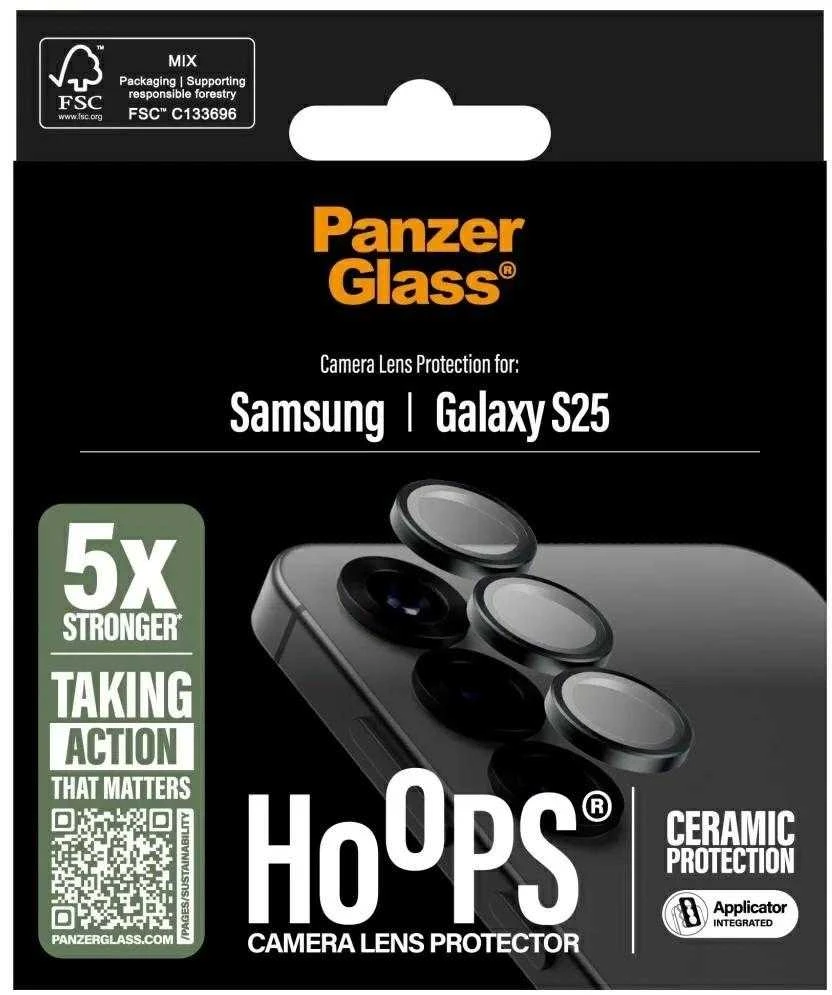 Panzer Glass PanzerGlass Hoops objektyvo apsauga, skirta Samsung Galaxy S25