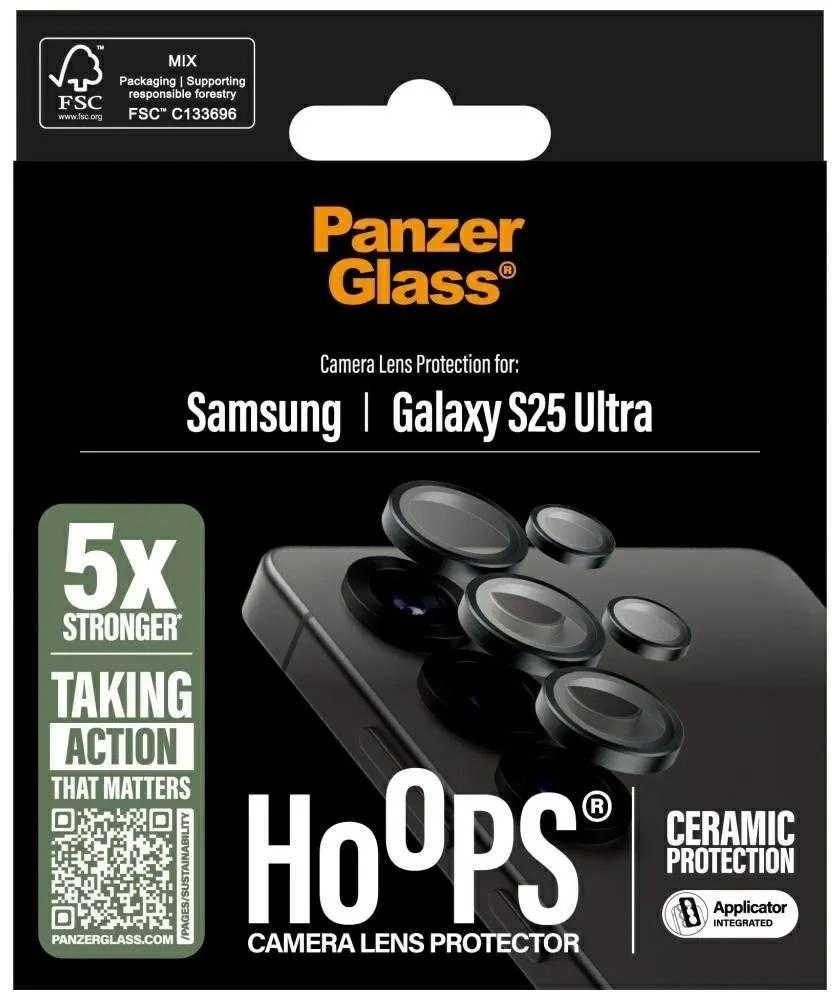 Panzer Glass PanzerGlass Hoops objektyvo apsauga, skirta Samsung Galaxy S25 Ultra