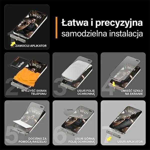 Panzer Glass PanzerGlass™ MATRIX ekrano apsauga su D3O iPhone 15 Pro | Itin platus pritaikymas w. AlignerKit
