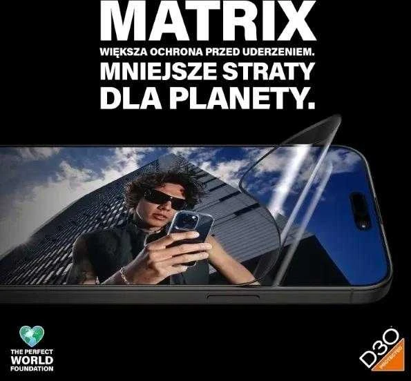 Panzer Glass PanzerGlass™ MATRIX ekrano apsauga su D3O iPhone 15 Pro Max | Itin platus pritaikymas w. AlignerKit