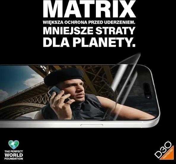 Panzer Glass PanzerGlass™ MATRIX ekrano apsauga su D3O iPhone 15 Pro | Itin platus pritaikymas w. AlignerKit