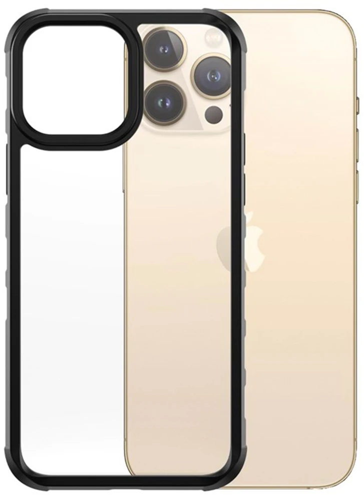 Panzer Glass PANZERGLASS CLEAR CASE IPHONE 13 PRO MAX ANTIBACTERIAL MILITARY GRADE SILVERBULLET Juodas