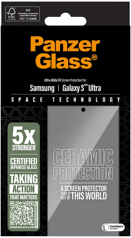 Panzer Glass PanzerGlass keraminė ekrano apsauga su aplikatoriumi, skirta Samsung Galaxy S25 Ultra