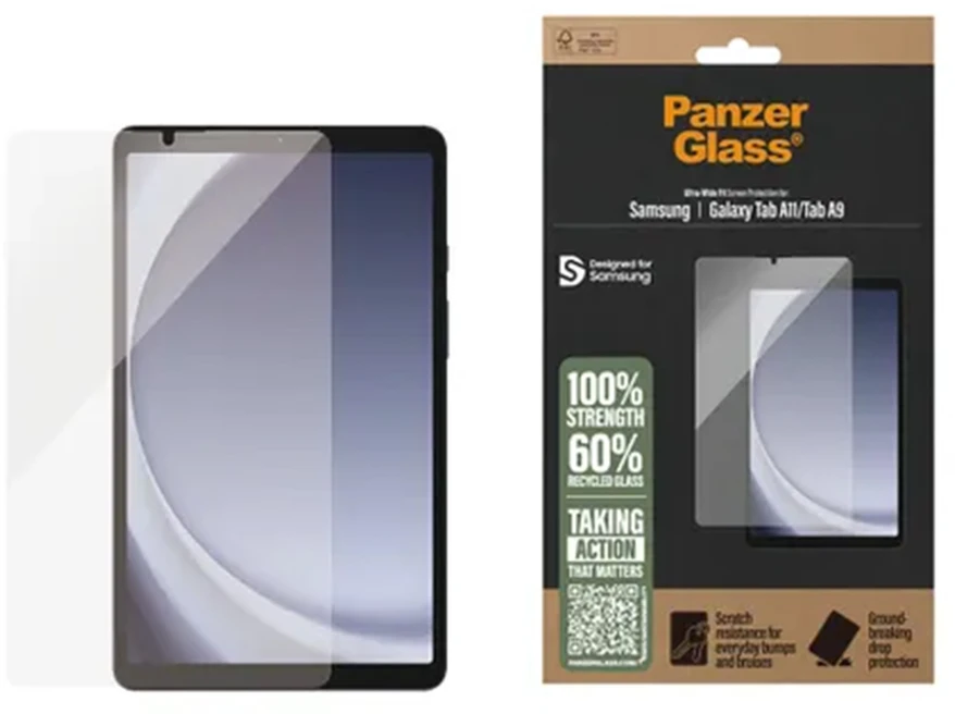 Panzer Glass PanzerGlass Ultra Wide Fit ekrano apsauga, skirta Samsung Galaxy Tab A11 / A9 8.7 col.
