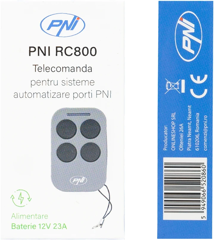 Papildomas nuotolinio valdymo pultelis PNI AP800C savaeigių vartų automatikos rinkiniui
