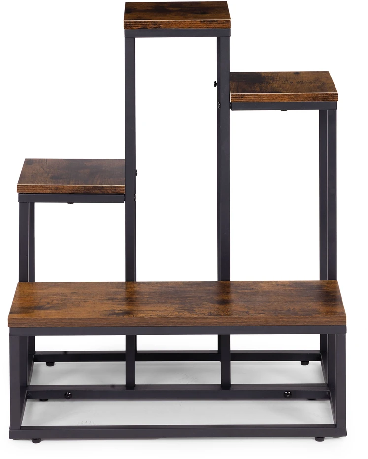Pastatomas gėlių stovas dekoracijoms, 4 lentynos, Loft stilius, ModernHome