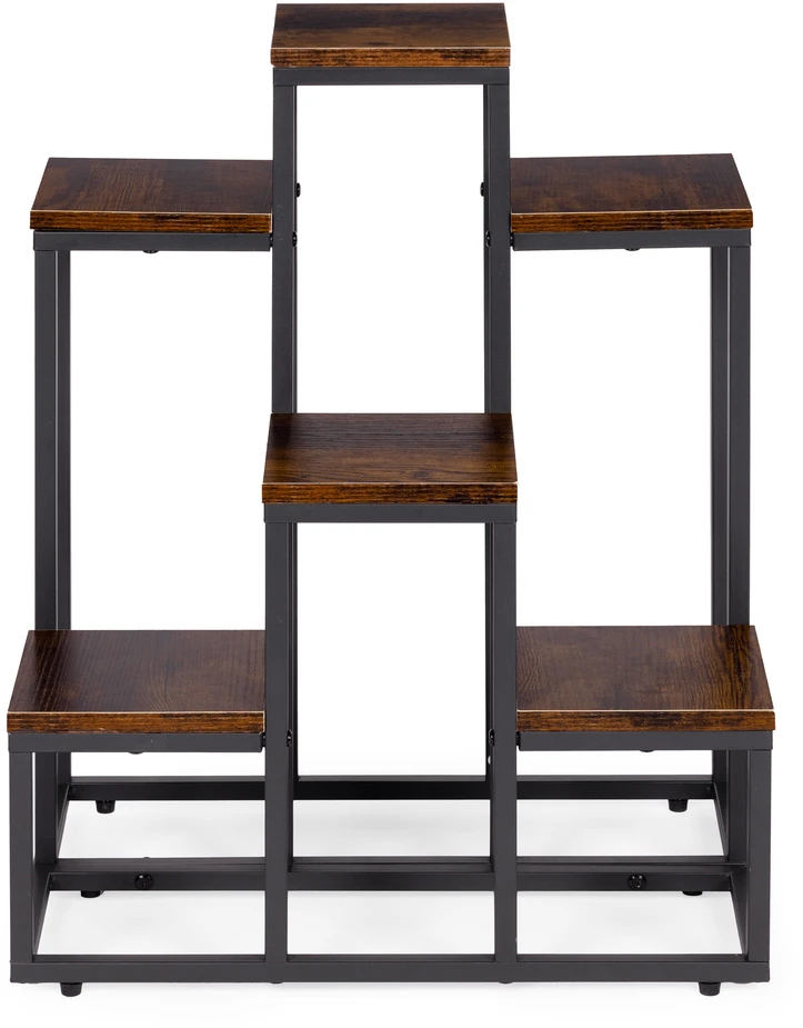 Pastatomas gėlių stovas gėlėms ir dekoracijoms, 6 lentynos, Loft stilius, ModernHome