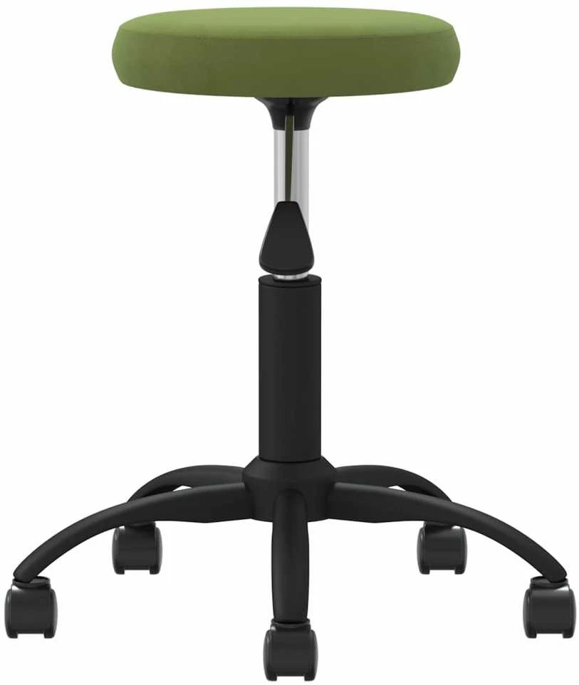 Pasukama biuro kėdė, šviesiai žalios spalvos, aksomas