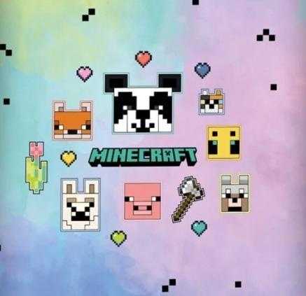 Patalynės užvalkalų kompl, Minecraft, įv. spalvų, 140x200 cm