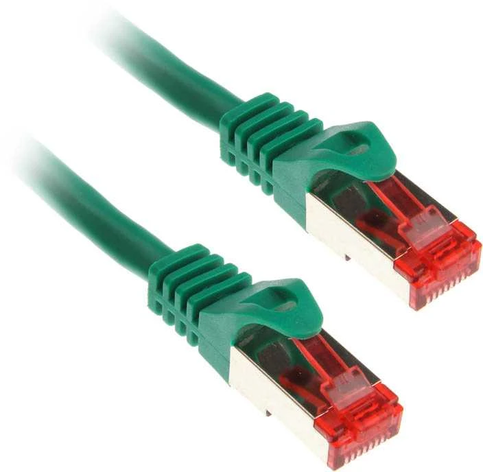 InLine Komutacinis kabelis Cat.6, S/FTP (PiMf), 250MHz, žalias – 2m