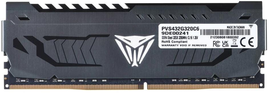 Operatyvioji atmintis (RAM) Patriot Atmintis DDR4 Viper Steel 32GB/3200 (1 x 32GB) Pilkas CL16