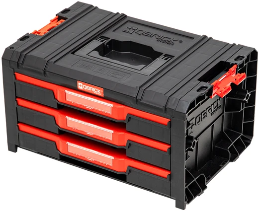 Q-Brick Įrankių dėžė Qbrick SKRQPROD3B2CZAPG003; su 3 stalčiais