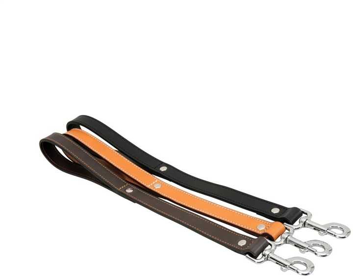 Pavadėlis Zolux LEATHER LINED, šviesiai ruda, 1 m