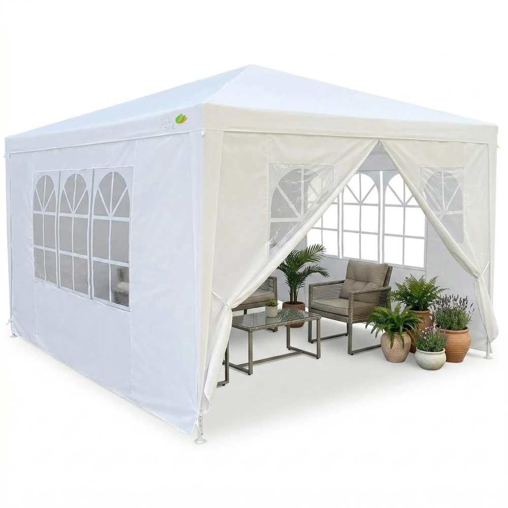 Saska Garden Sodo palapinė 3x4 metrių balta
