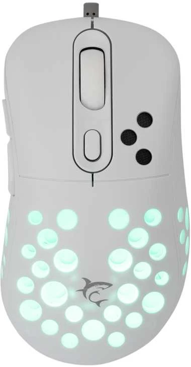 Pelė White Shark Baltas Shark Baltas Shark GM-5013 Azrael baltos spalvos