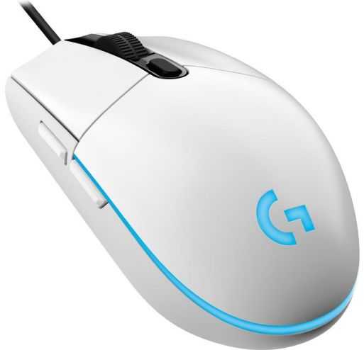 Pelė žaidimams Logitech G102 Lightsync, Balta