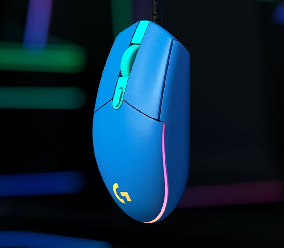 Žaidimų pelė Logitech G203 Lightsync RGB, Juodos spalvos