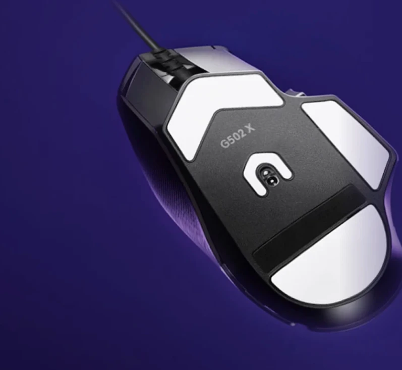 Žaidimų pelė su laidu Logitech G502 X, Juodos spalvos