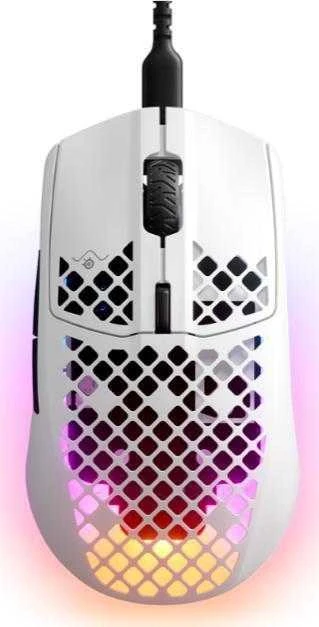 Žaidimų pelė SteelSeries Aerox 3 Snow 2022, Baltos spalvos