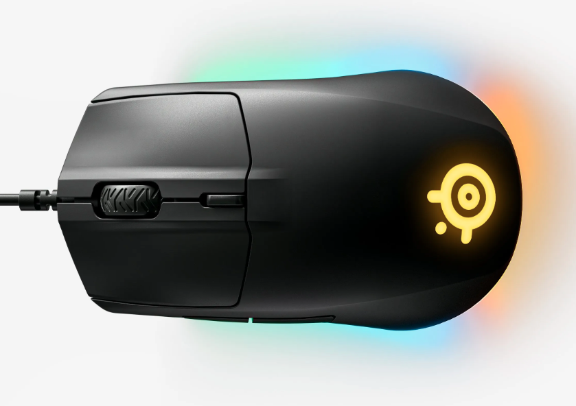 Žaidimų pelė SteelSeries su laidu Rival 3, Juodos spalvos