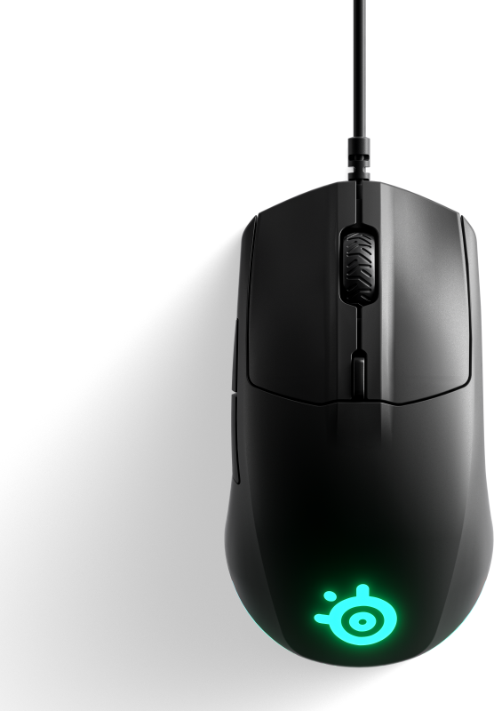 Žaidimų pelė SteelSeries su laidu Rival 3, Juodos spalvos